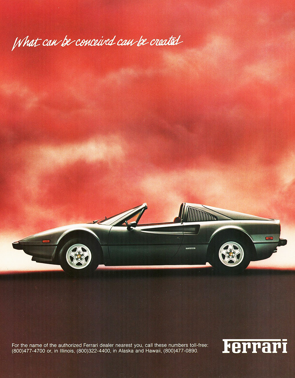 1981 Ferrari Auto Advertising